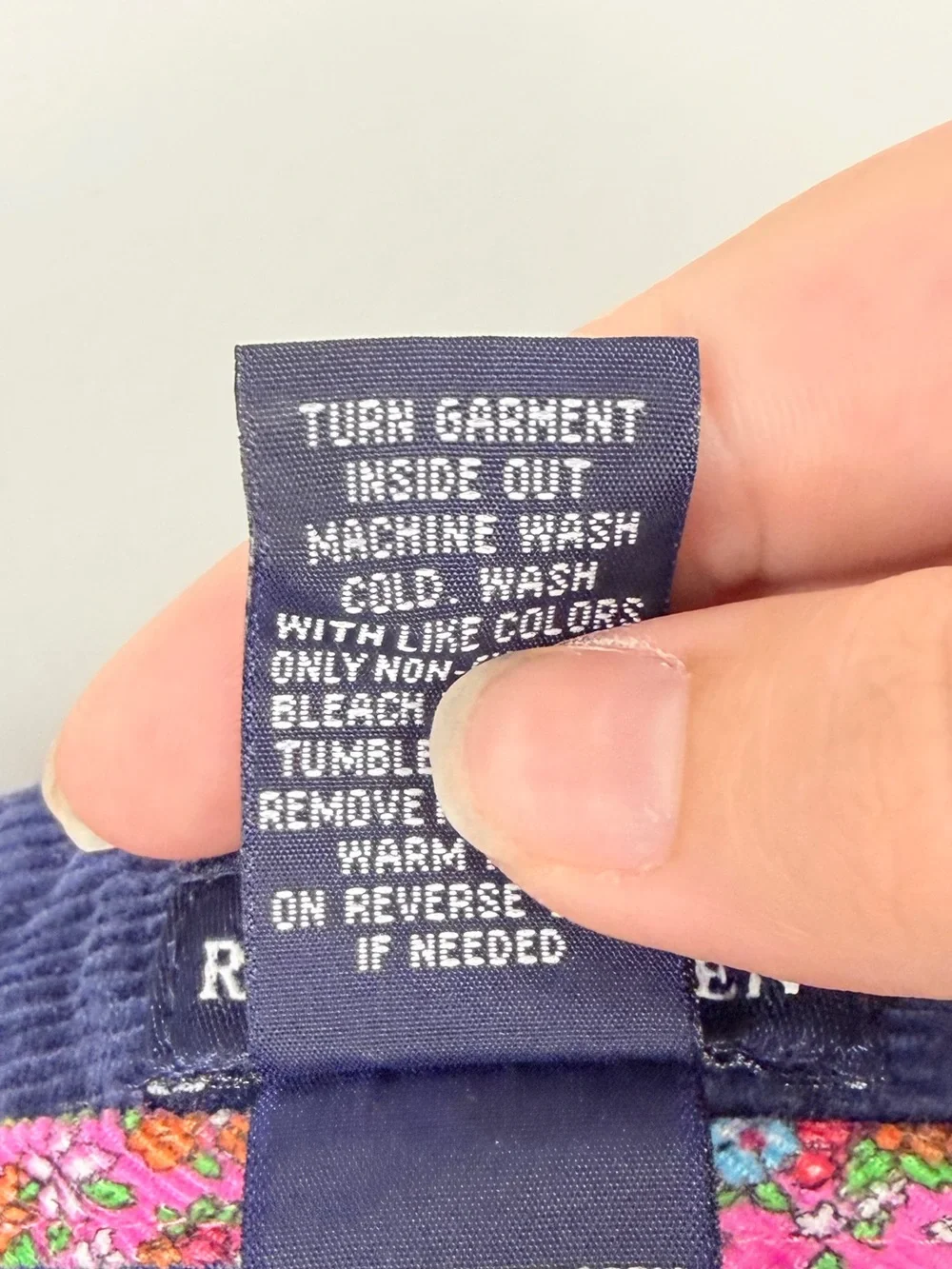Girls Ralph Lauren Navy Blue Corduroy Mini Skirt size 8
